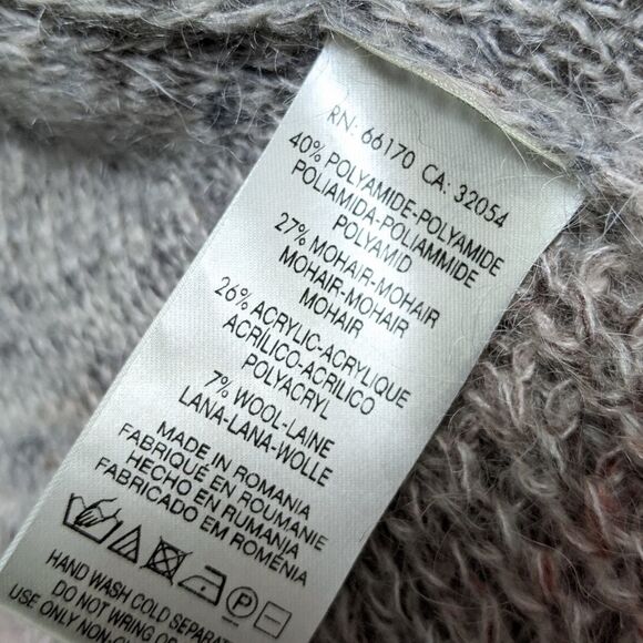 Anthropologie KNITTED & KNOTTED Cody Ombre Peplum Sweater S - Picture 6 of 7